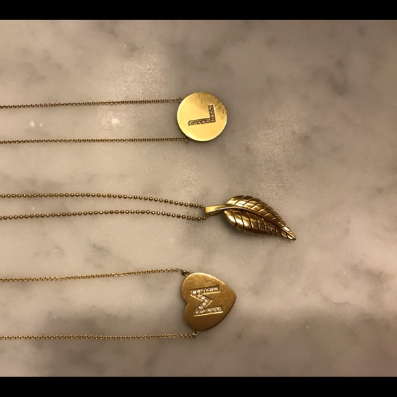 Jennifer Meyer Letter Heart Necklace - Picture 4 of 6